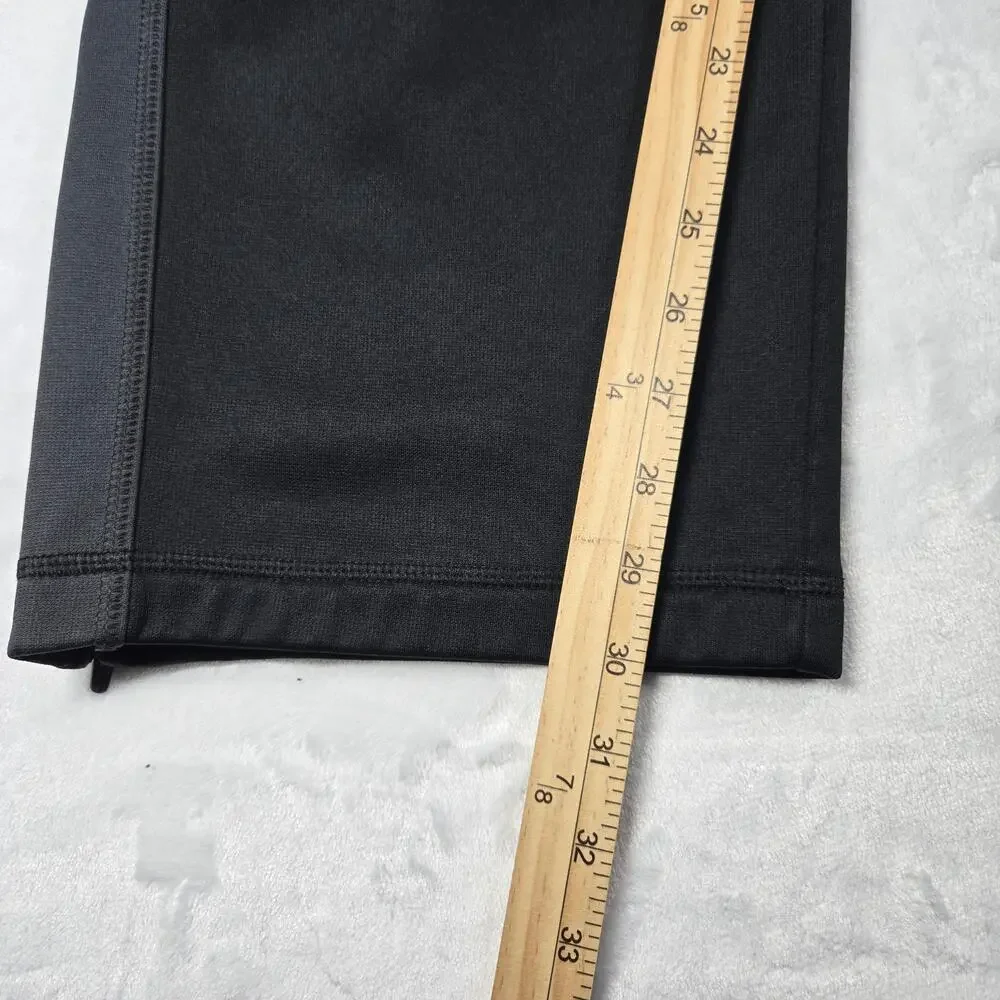 Nike Pants Size XL (32x30) Black Therma Fit Swoosh‎ Track Sweatpants Ankle Zip